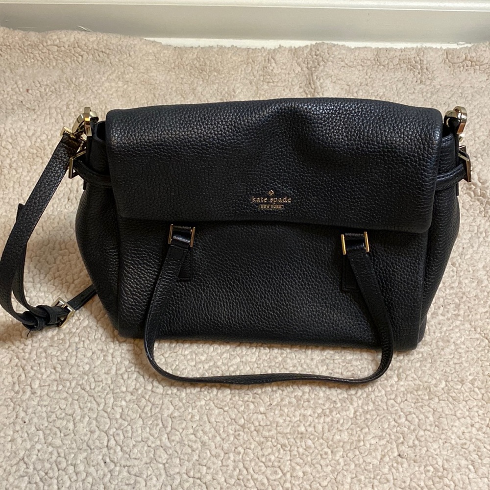 Black Leather Kate Spade Purse